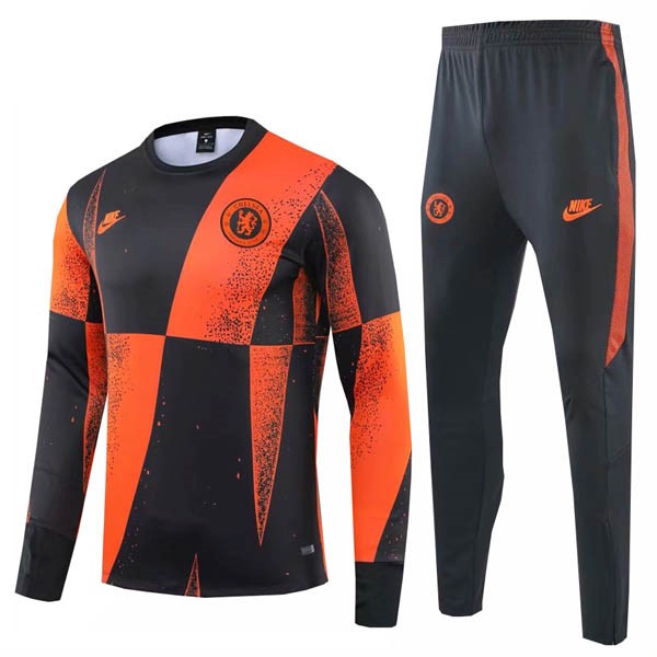 Chandal Chelsea Negro Naranja 2019/20